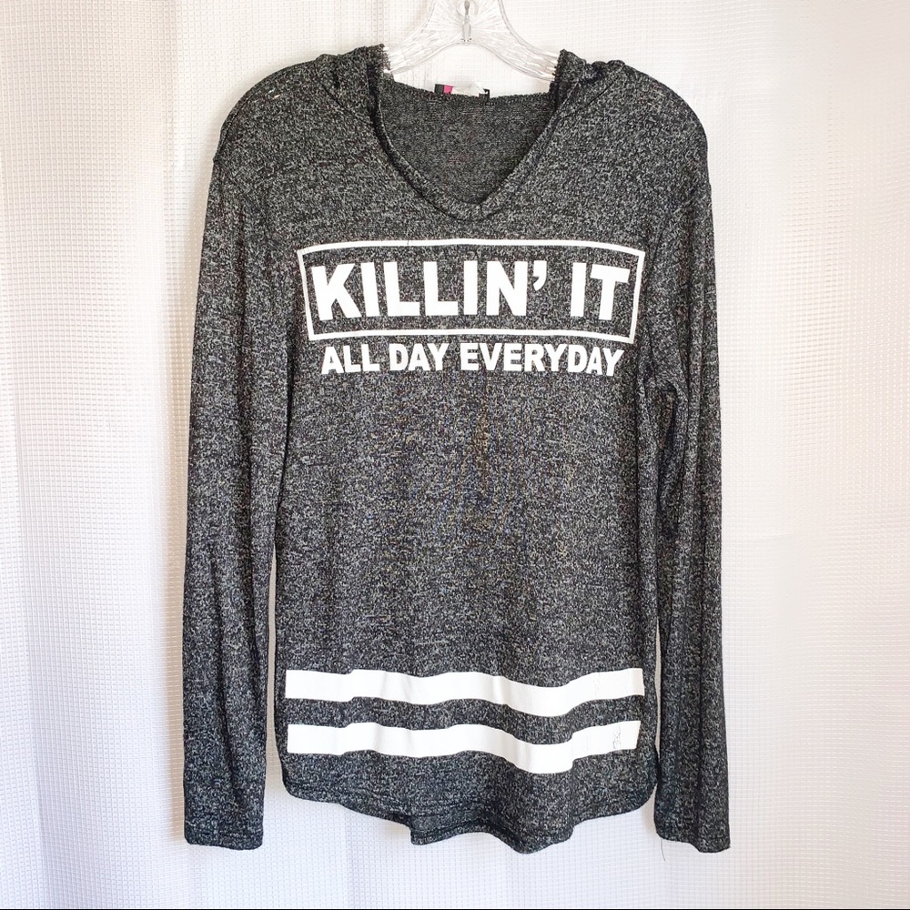 Krush Hoodie Dark Heather Size Medium